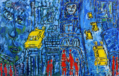 Le royaume du fric di Jean Mirre, Pittura in vendita su Singulart