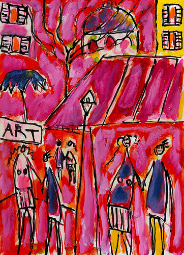 exLes volets van Jean Mirre, Schilderij te koop op Singulart