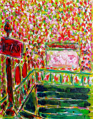 Métro lopitain van Jean Mirre, Schilderij te koop op Singulart