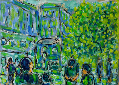 Blvd St Michel van Jean Mirre, Schilderij te koop op Singulart
