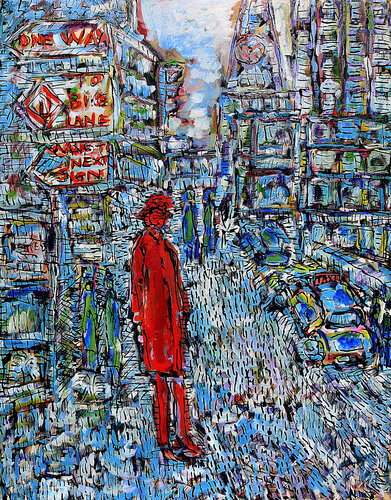 exL'expérience de la ville van Jean Mirre, Schilderij te koop op Singulart