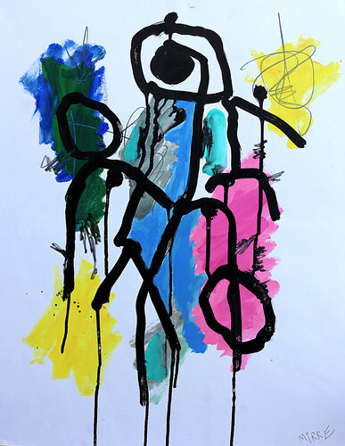 Courtship van Jean Mirre, Schilderij te koop op Singulart