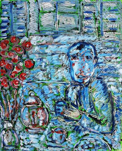 Morning tea van Jean Mirre, Schilderij te koop op Singulart