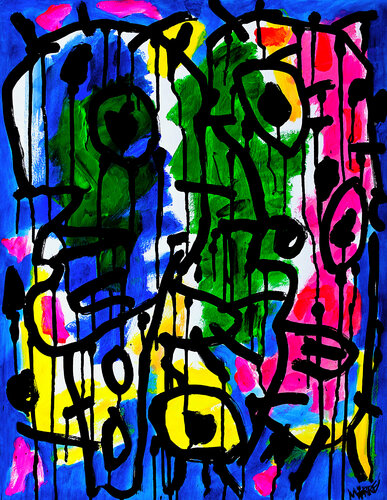 exConversation van Jean Mirre, Schilderij te koop op Singulart