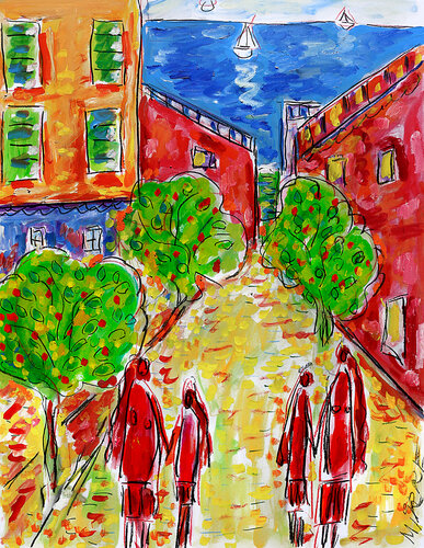 exVers Menton van Jean Mirre, Schilderij te koop op Singulart