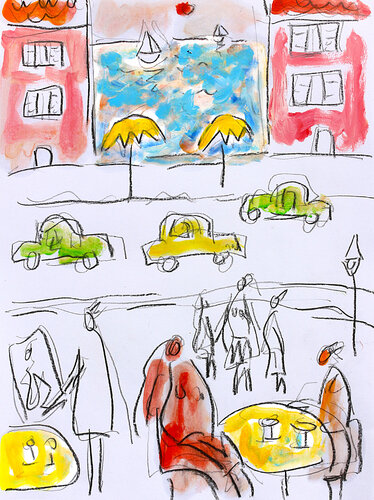 exMonte-Carlo van Jean Mirre, Schilderij te koop op Singulart