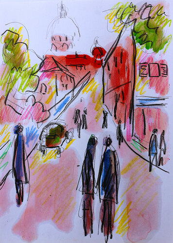 exTendre Montmartre van Jean Mirre, Schilderij te koop op Singulart