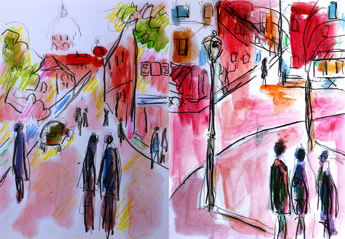 Tendre Paris1 van Jean Mirre, Schilderij te koop op Singulart