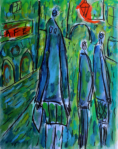 exCafé de Nantes di Jean Mirre, Pittura in vendita su Singulart