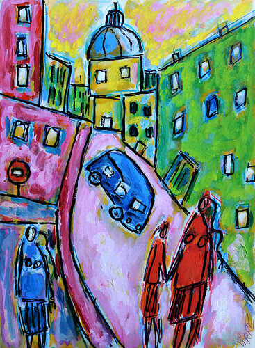 Rue du Havre by Jean Mirre, Painting for Sale on Singulart