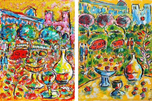 Rue lyrique van Jean Mirre, Schilderij te koop op Singulart