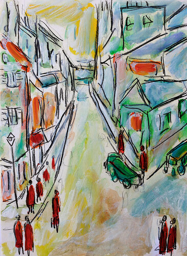 exCoin de rue di Jean Mirre, Pittura in vendita su Singulart