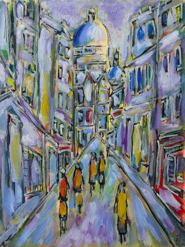 Paris,l'âme des poètes par Jean Mirre, Œuvre sur papier en vente sur Singulart