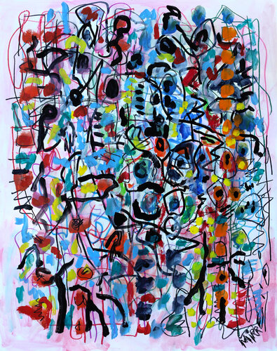 Busy di Jean Mirre, Pittura in vendita su Singulart