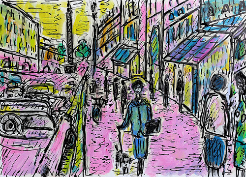 Les gens zézés von Jean Mirre, Malerei kaufen auf Singulart