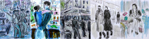 Polyptyque Paris van Jean Mirre, Schilderij te koop op Singulart