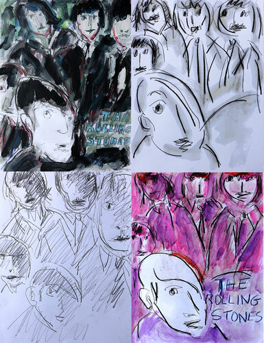 exThe Rolling Stones di Jean Mirre, Pittura in vendita su Singulart