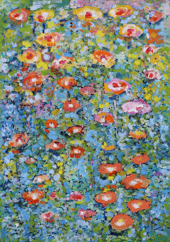 Jardin nostalgique by Jean Mirre, Painting for Sale on Singulart