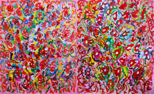 Diptyque Histoire d'amour by Jean Mirre, Painting for Sale on Singulart