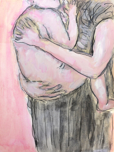 Maman et bébé de Jean Mirre, Pintura a la venta en Singulart