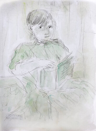 Lecture d'Andersen von Jean Mirre, Malerei kaufen auf Singulart