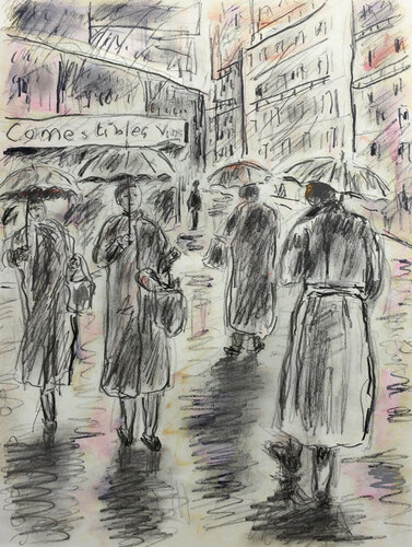Jour de pluie von Jean Mirre, Malerei kaufen auf Singulart