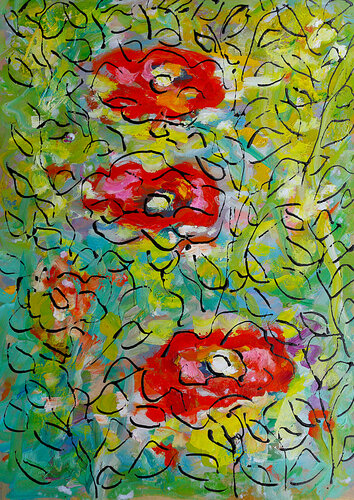 Jeunes filles en fleurs van Jean Mirre, Schilderij te koop op Singulart