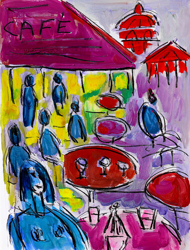 exHave a drink di Jean Mirre, Pittura in vendita su Singulart