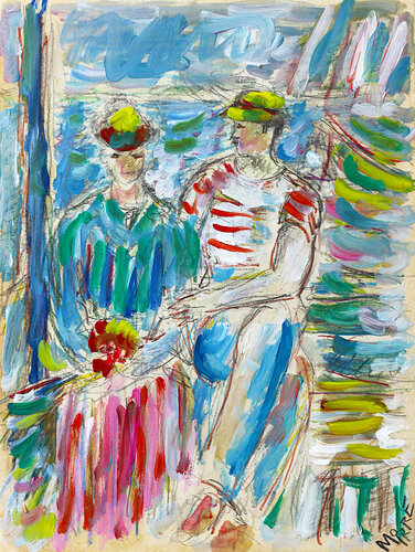 D'après Manet Argenteuil di Jean Mirre, Pittura in vendita su Singulart