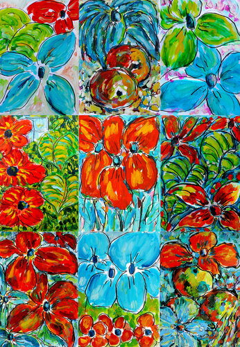 Panneau floral von Jean Mirre, Malerei kaufen auf Singulart