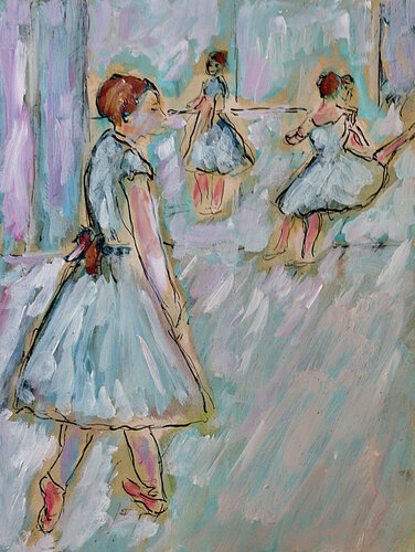Danseuses de Degas ( d'après Degas) von Jean Mirre, Malerei kaufen auf Singulart