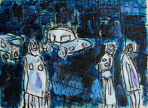 Années sombres di Jean Mirre, Pittura in vendita su Singulart