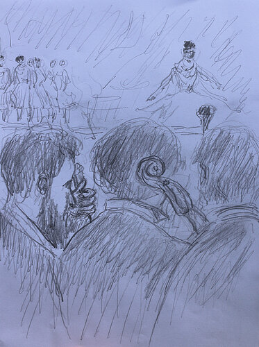 Café concert d'après Degas de Jean Mirre, Pintura a la venta en Singulart
