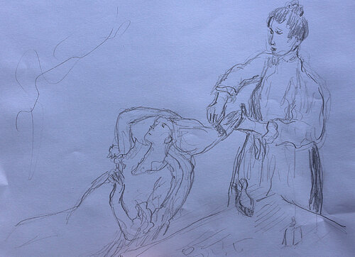 Coiffure d'après Degas Jean Mirre