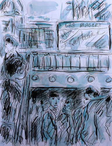 exBouche de métro par Jean Mirre, Peinture en vente sur Singulart