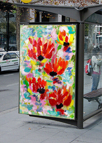 Abribus1 di Jean Mirre, Pittura in vendita su Singulart