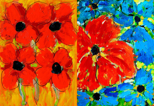 exForthcoming + Fleurs et sentiments di Jean Mirre, Pittura in vendita su Singulart