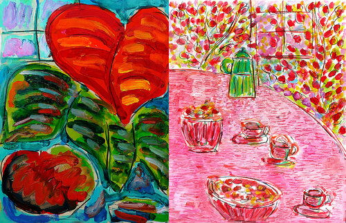 exDu Bellay + Cafetière verte par Jean Mirre, Peinture en vente sur Singulart