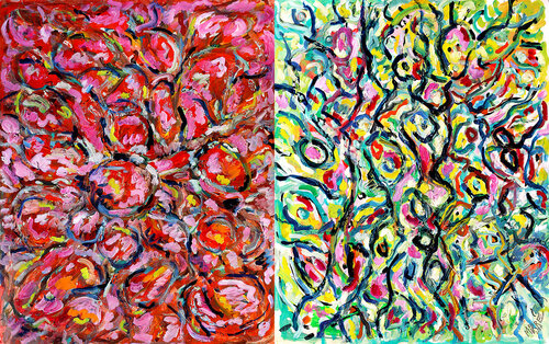 Atome + Iconoclaste di Jean Mirre, Pittura in vendita su Singulart
