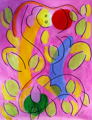 exAstral Lady par Jean Mirre, Peinture en vente sur Singulart