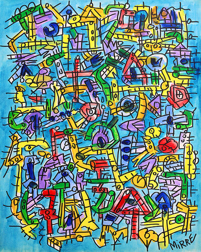 Framework by Jean Mirre, Painting for Sale on Singulart