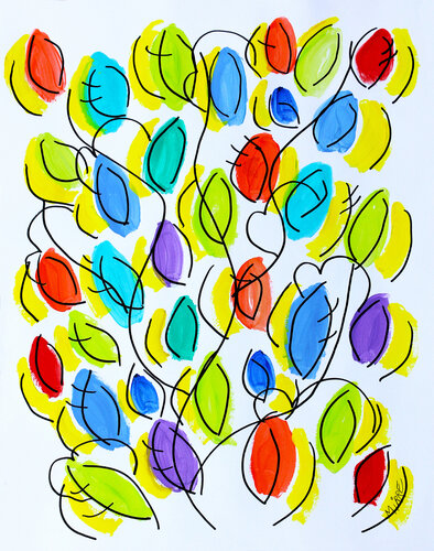 Heart bunch par Jean Mirre, Peinture en vente sur Singulart