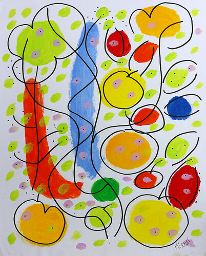 Enchanté par Jean Mirre, Peinture en vente sur Singulart