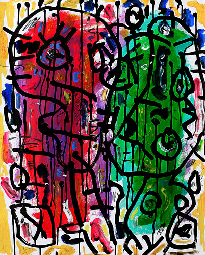 Gilberte et Swann par Jean Mirre, Peinture en vente sur Singulart