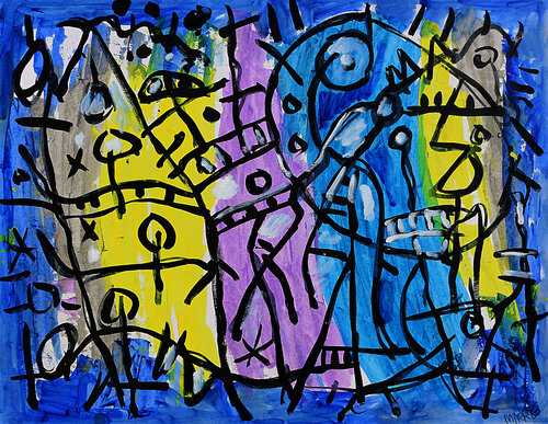 Pays par Jean Mirre, Peinture en vente sur Singulart