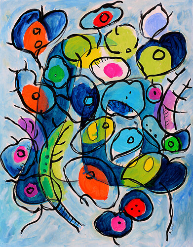 Vegetable on the table par Jean Mirre, Peinture en vente sur Singulart