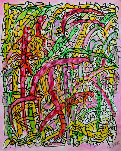 Curtain van Jean Mirre, Schilderij te koop op Singulart