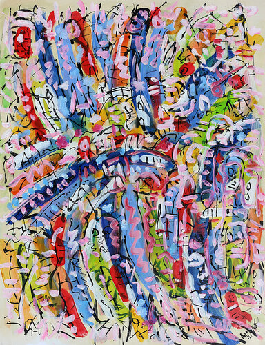 Jeu de piste par Jean Mirre, Peinture en vente sur Singulart