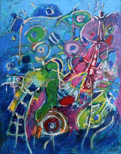 exWay up to Mars par Jean Mirre, Peinture en vente sur Singulart