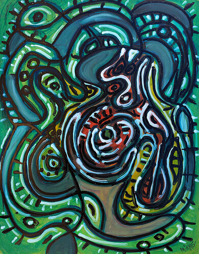 exL'imminence du lointain par Jean Mirre, Peinture en vente sur Singulart